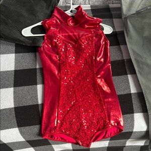 Red one piece dance costume (never worn)